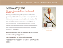 Tablet Screenshot of midwayjudo.com